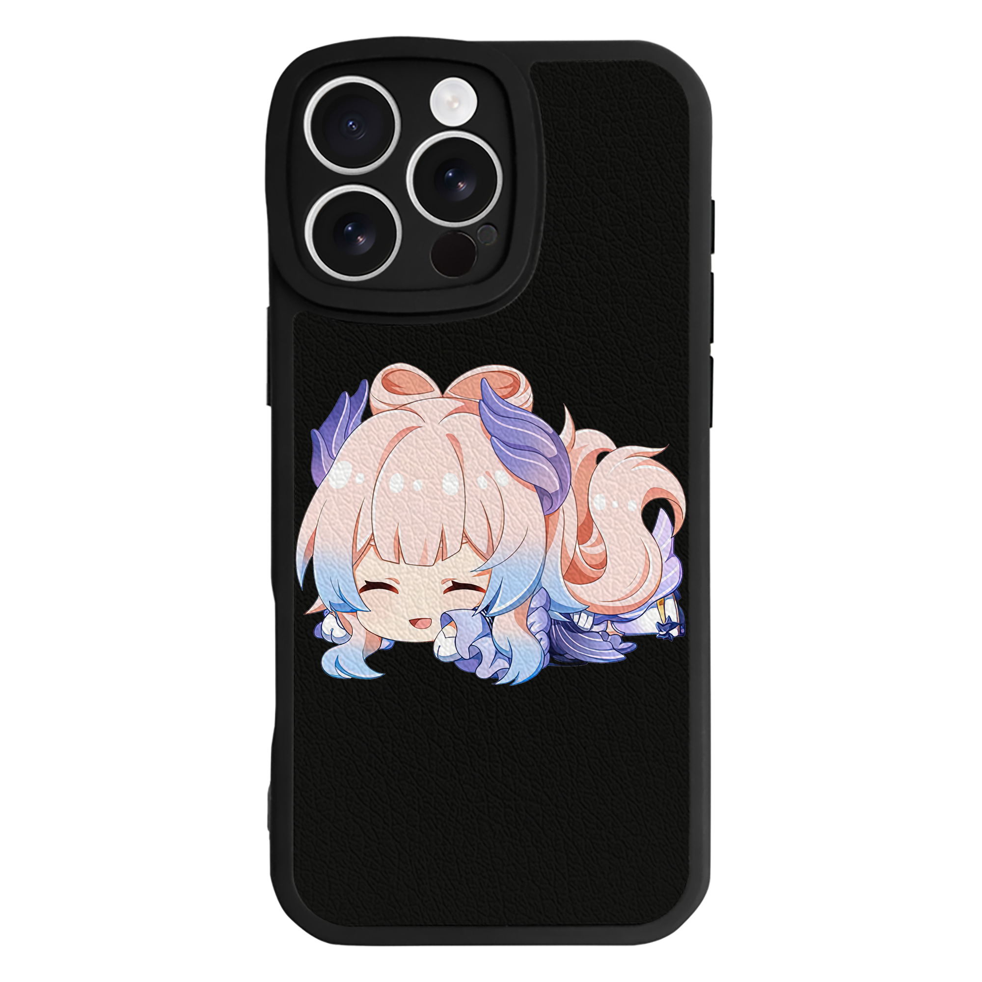 げんし神 珊瑚宮心海 サンゴノミヤ・ココミ genshin Sangonomiya Kokomi 【iPhone 16シリーズ対応】シリコンスマホケース（レザー調） 材質：シリコン